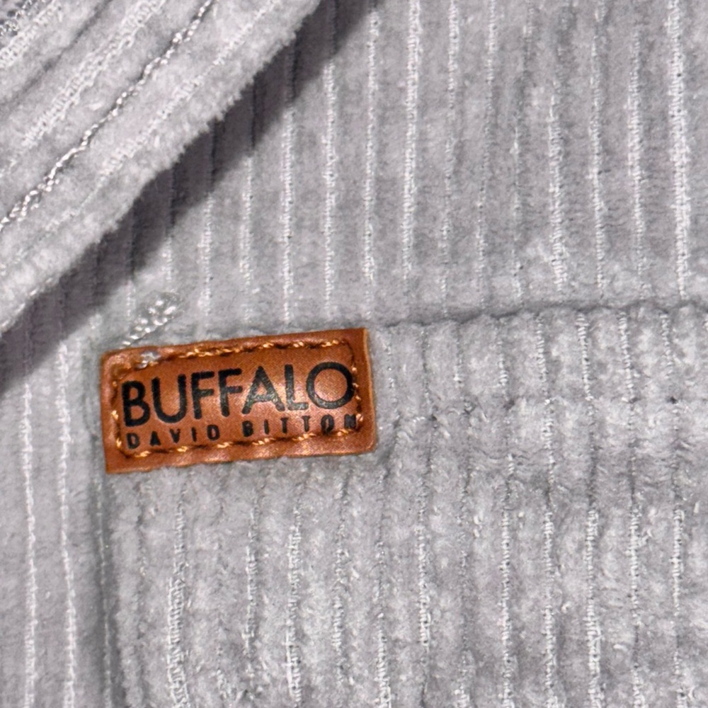 Buffalo David Bitton Gray Textured Shacket size S oversized. - Picture 3 of 7